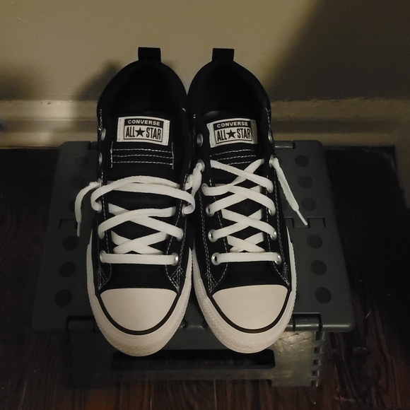 Converse Kids Black High-Top Sneakers - Picture 4 of 8